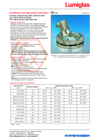 Thumbnail of document Manual - Lumiglas® Ex Light, Series ESL 26-EX V2